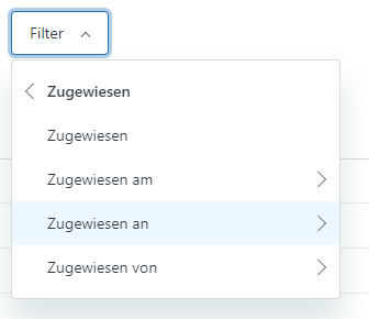 Guide – Filter „Mir zugewiesene Beiträge“