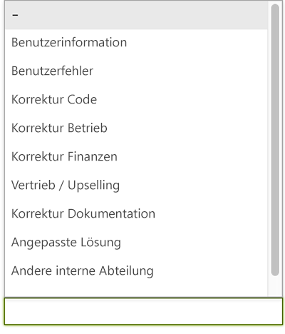 Lösung – Angepasstes Ticketfeld