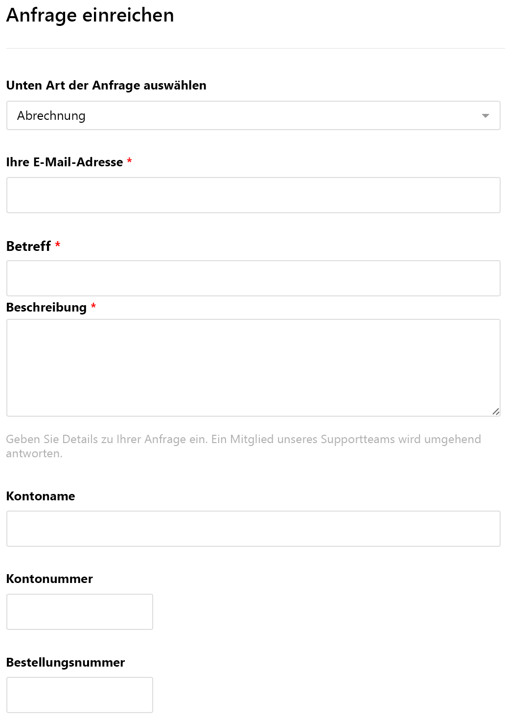 Angepasstes Formular – Beispiel