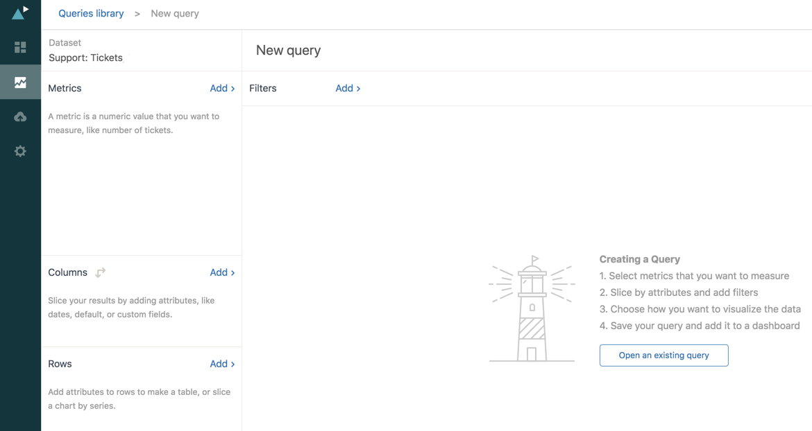 Tickets by agent by channel report in Insights
