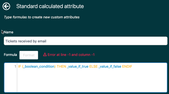 Explore template formula