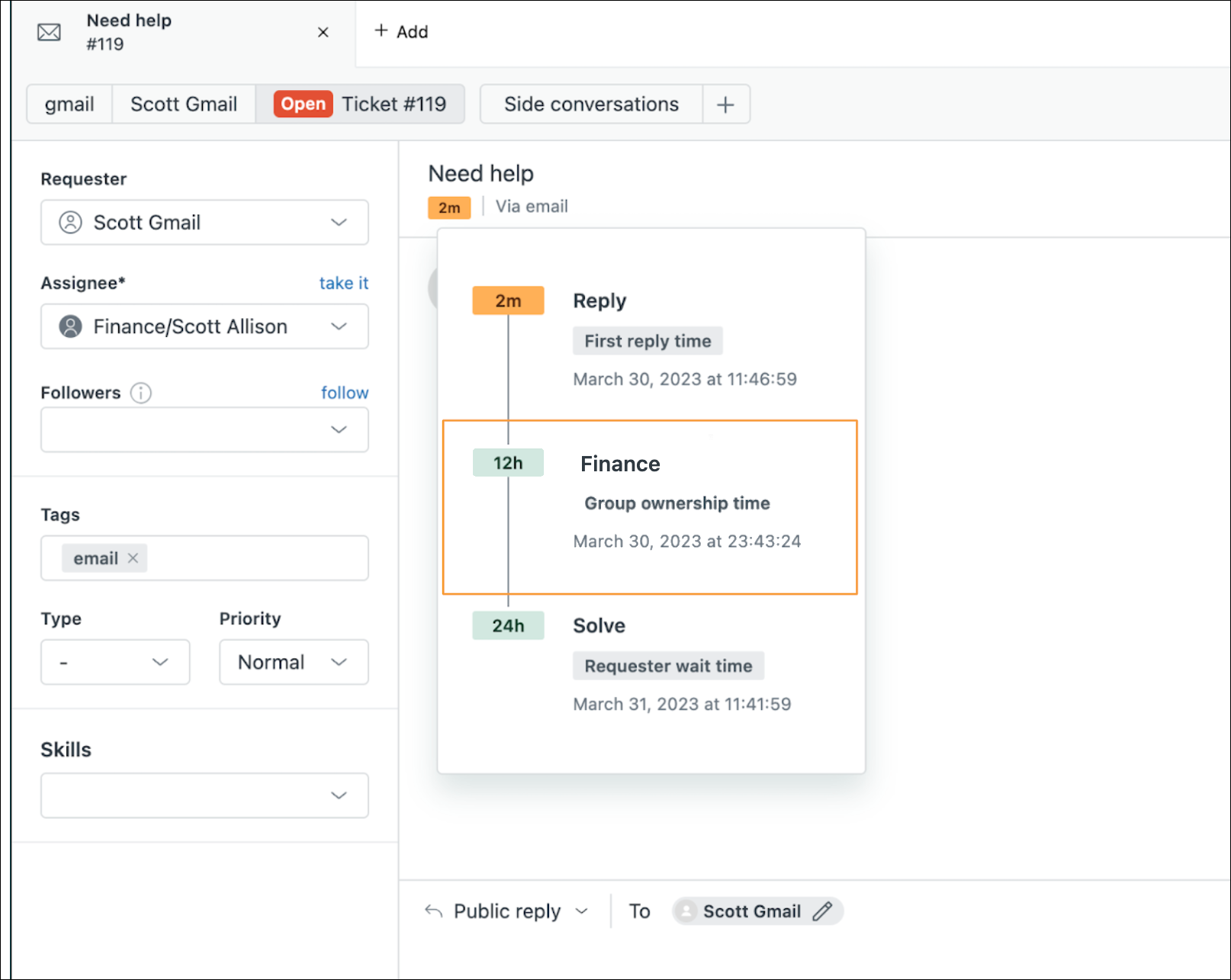 Viewing and understanding SLA targets Zendesk help