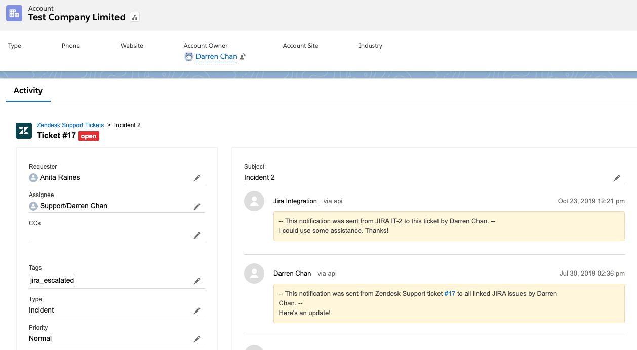 Using Ticket View in Salesforce – Zendesk help