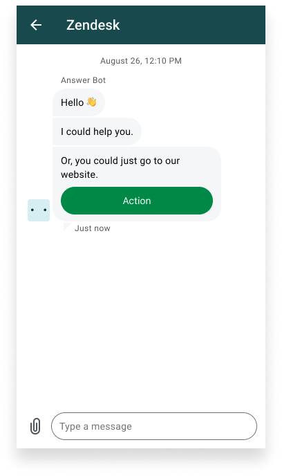 Action buttons in Android