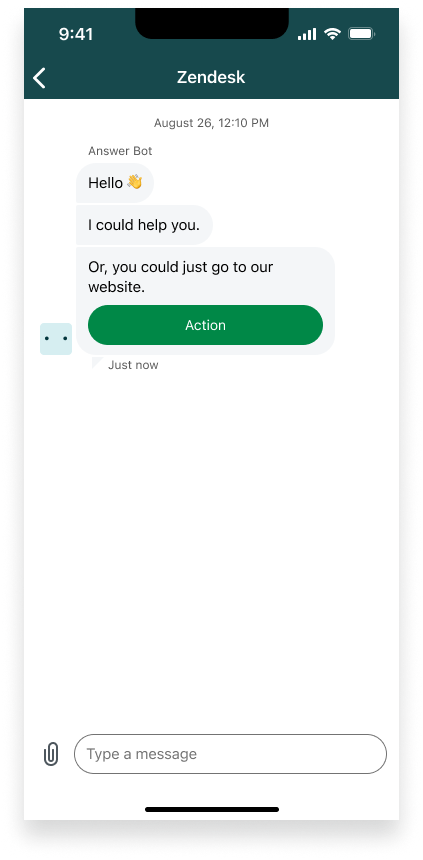 Action buttons in iOS