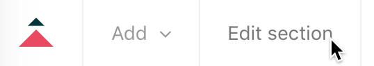 Edit section button