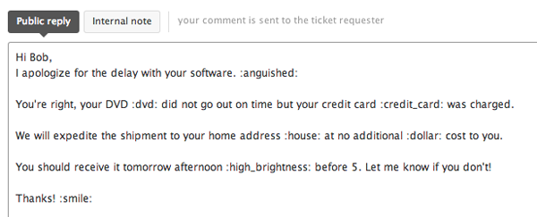 Using Emoji Emoticons In Ticket Comments Zendesk Help