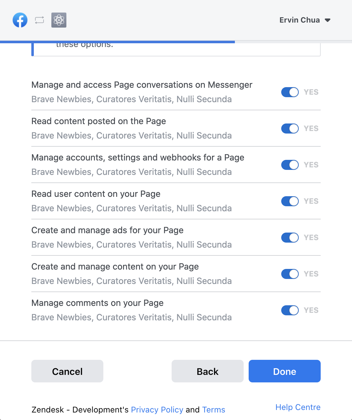 Integrate Facebook Login - Brave