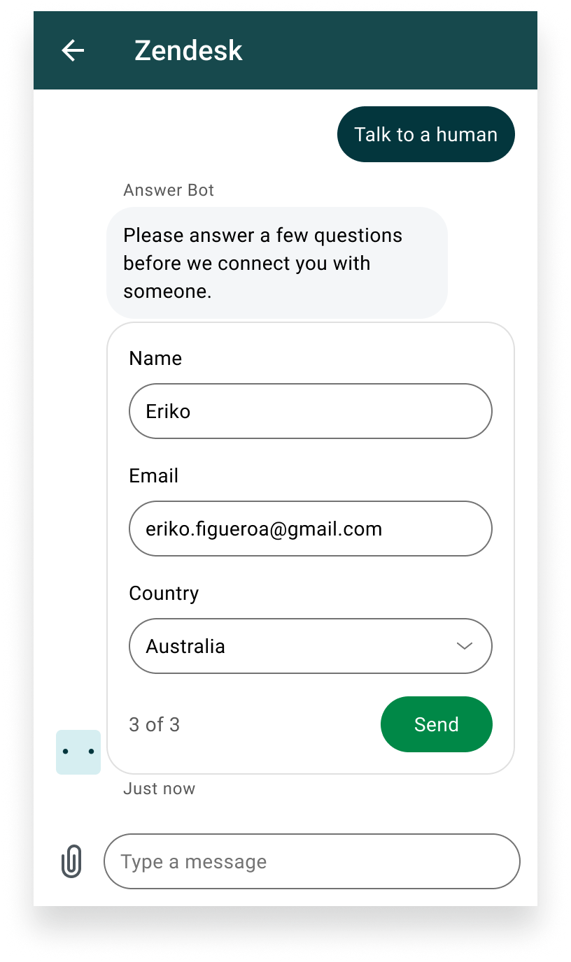 Form type in Android