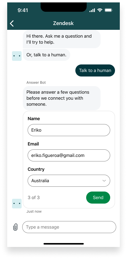 Form type in iOS