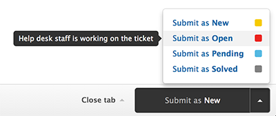 Working with tickets – Zendesk help