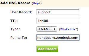 Add DNS records