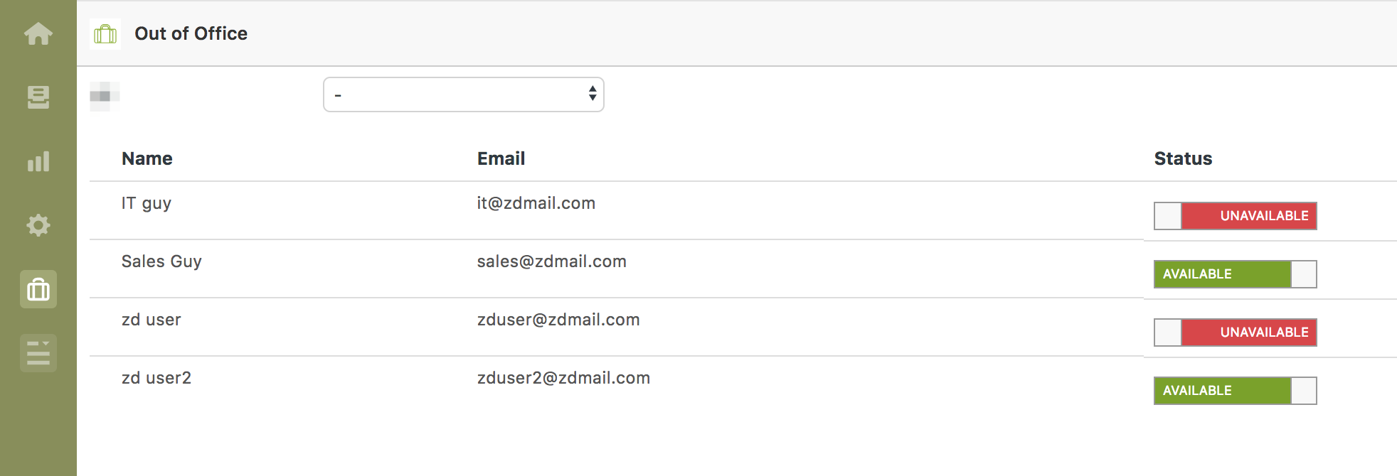 Installing and using the Out of Office app – Zendesk help