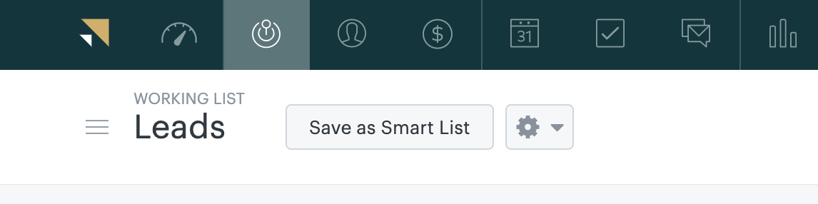 Sell Save as smart list