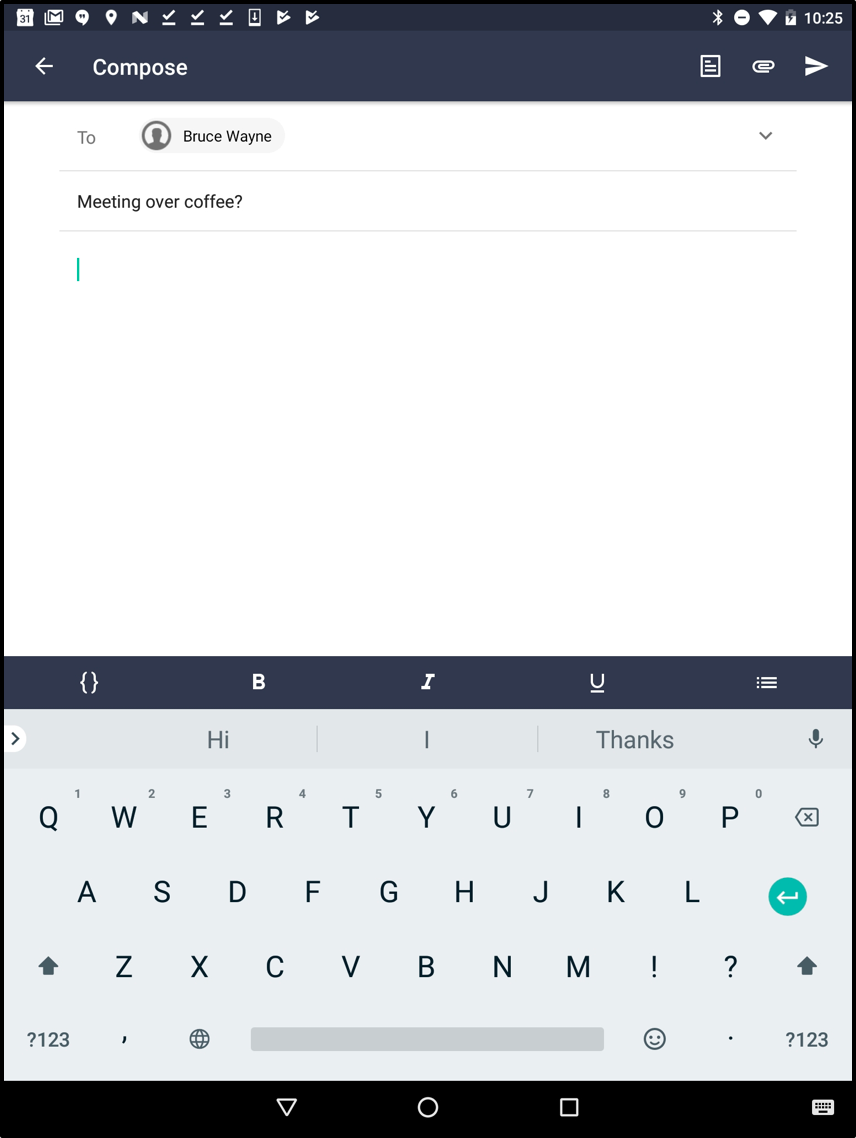 Sell – Android – E-Mail senden