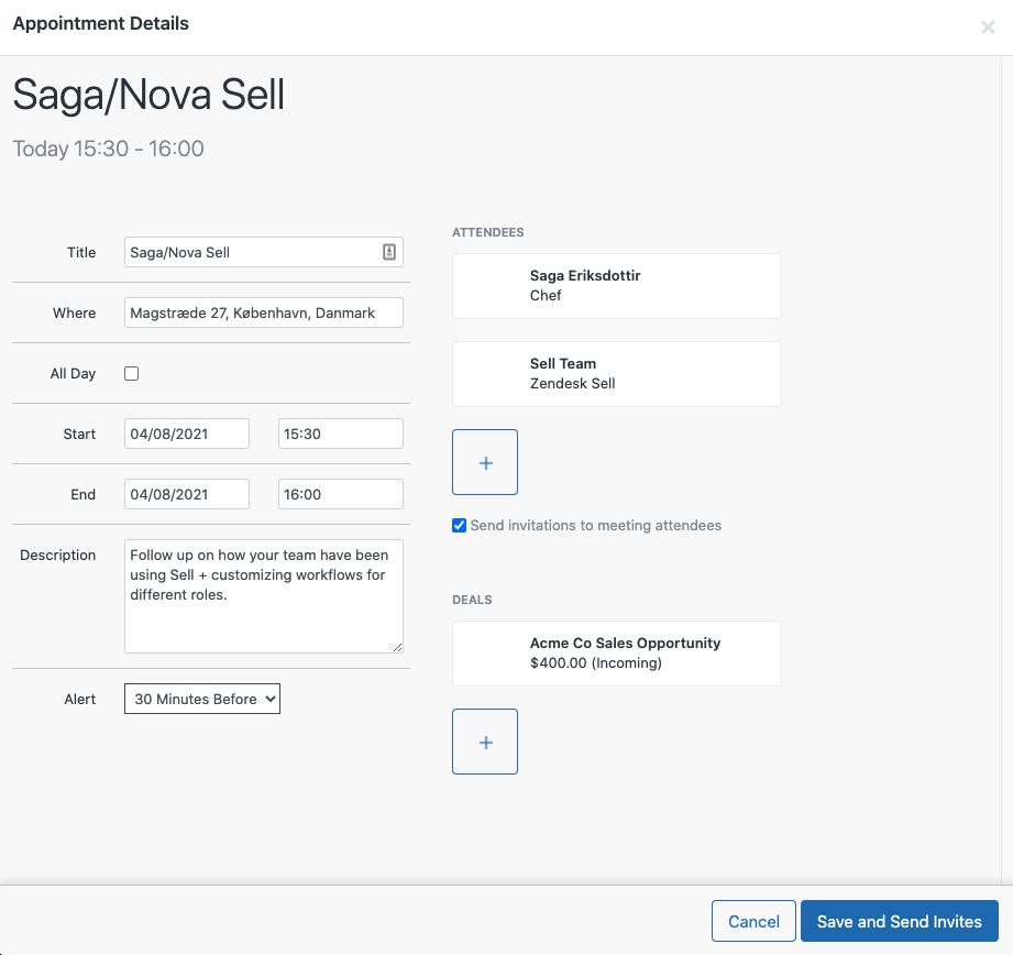 Sell – Weitere Details hinzufügen