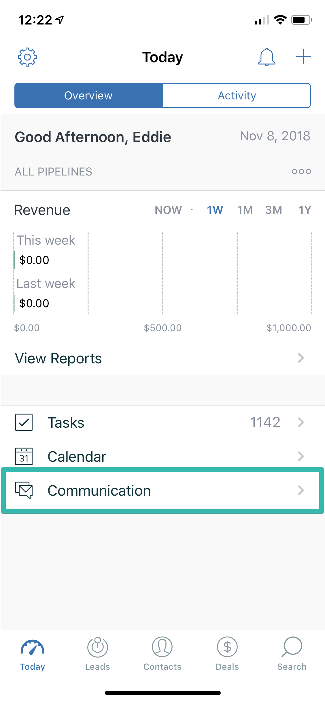 Sell – Kommunikation – iOS