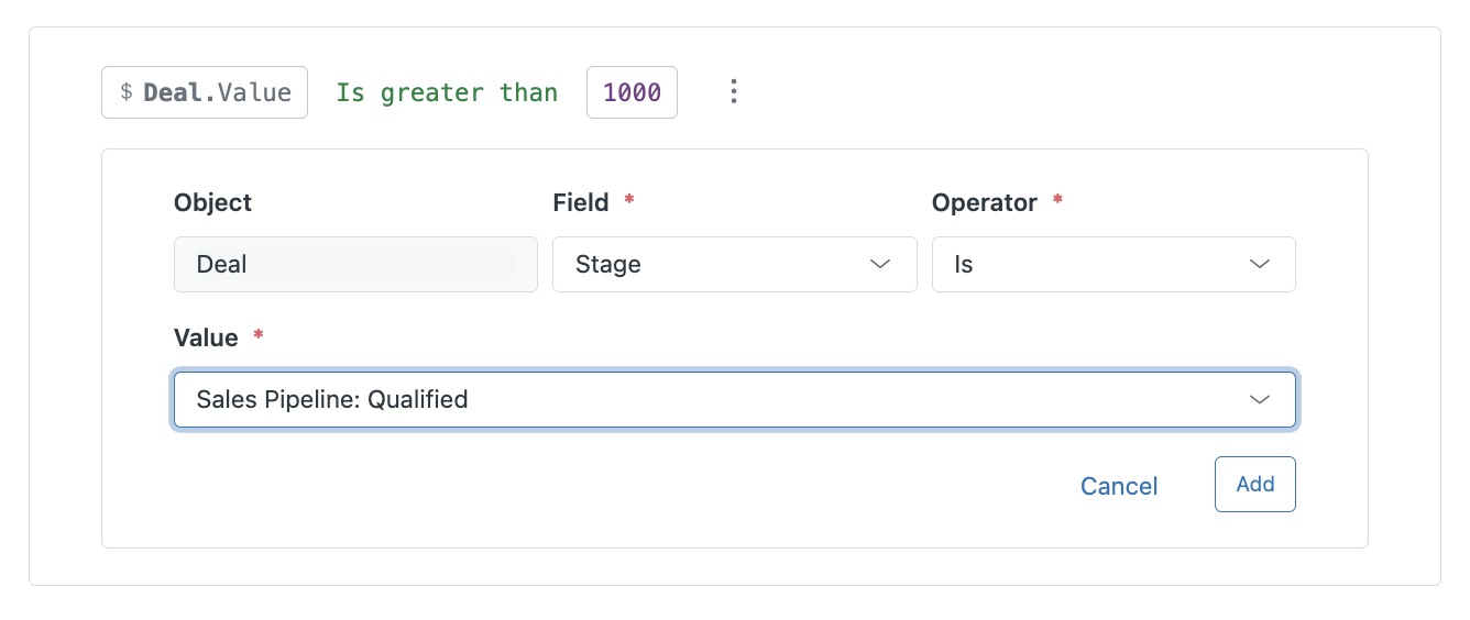 Sell triggers create nested condition