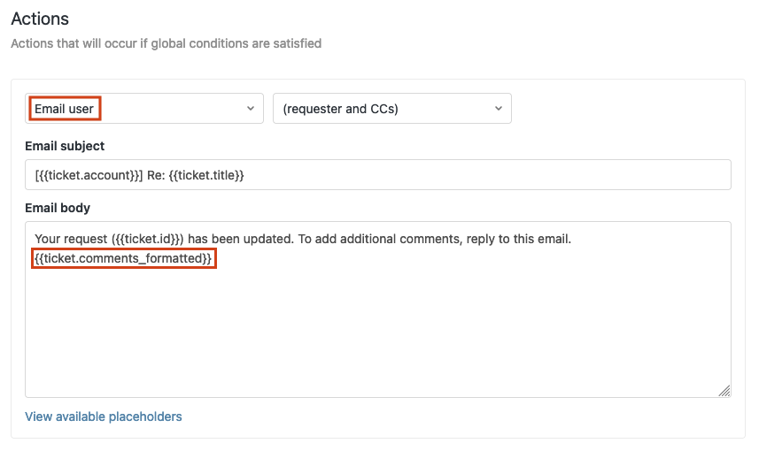 Using the Mail API to update ticket properties from your inbox – Zendesk  help