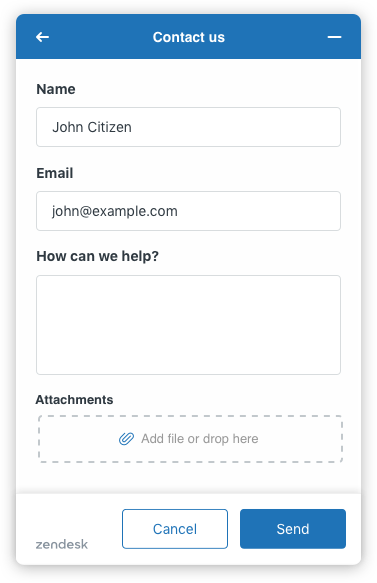 Contact Form Component Example