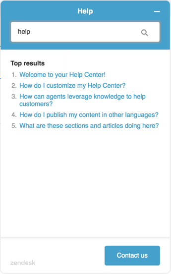 Contextual help