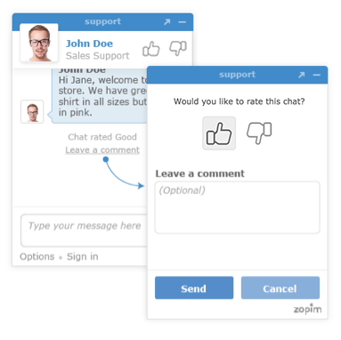 Zopim chat