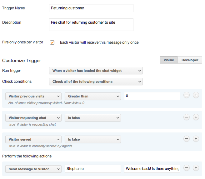 Targeting Key Visitors With Proactive Chat Zendesk Help