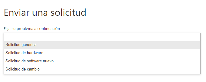 varios formularios de ticket