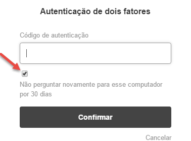 A autenticação de dois fatores chegou!