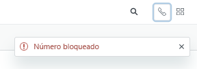 Talk ligando para um número bloqueado