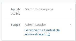 Gerenciamento do perfil de usuário