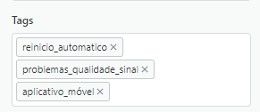 Tags de campo personalizado
